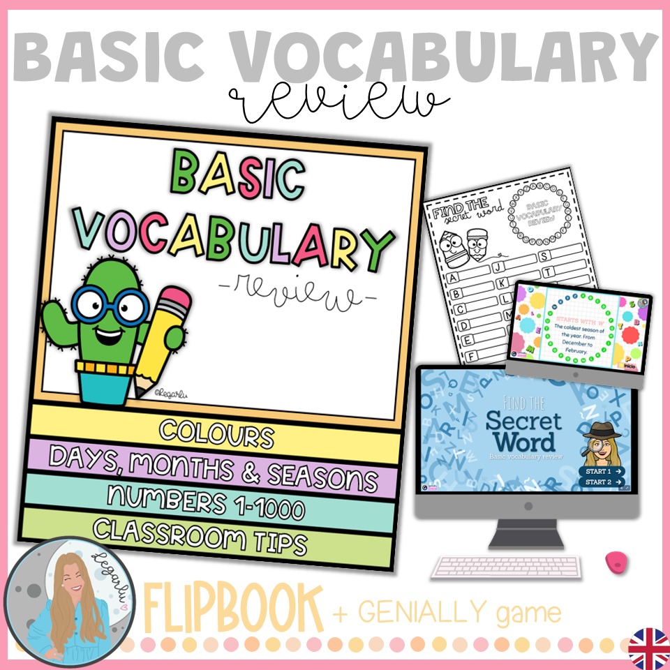 flipbook para repasar el vocabulario baacutesico en ingleacutes