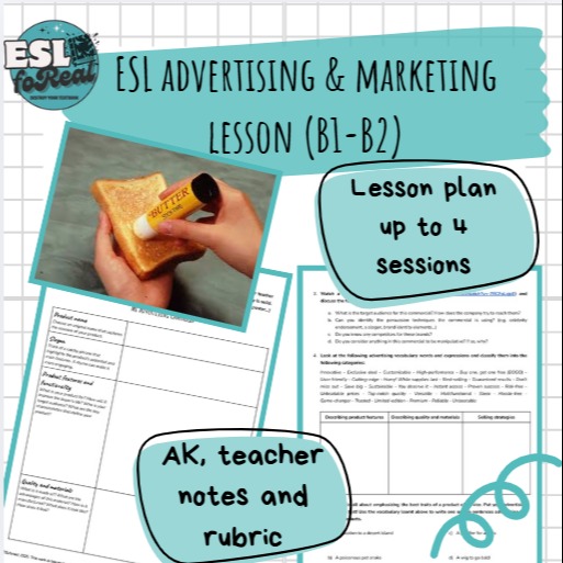 this lesson plan on creating an advertising campaign incorporatesnbspall four skillsnbspreallife advertising vocabulary and engaging activities designed to chal...